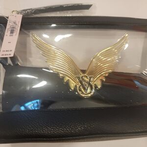 Victoria's Secret Black and Gold Winged Cosmetic Set